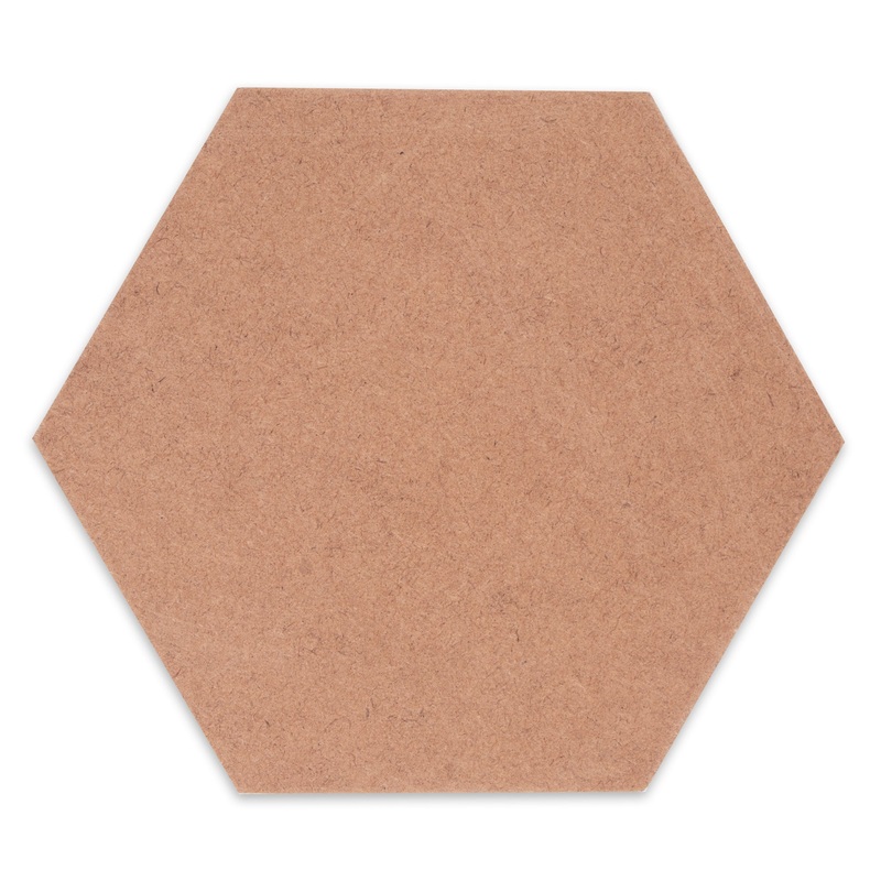 Mdf Coaster Hexagon 4.5 X 4Inch 2Mm Thick 1Pc Lb