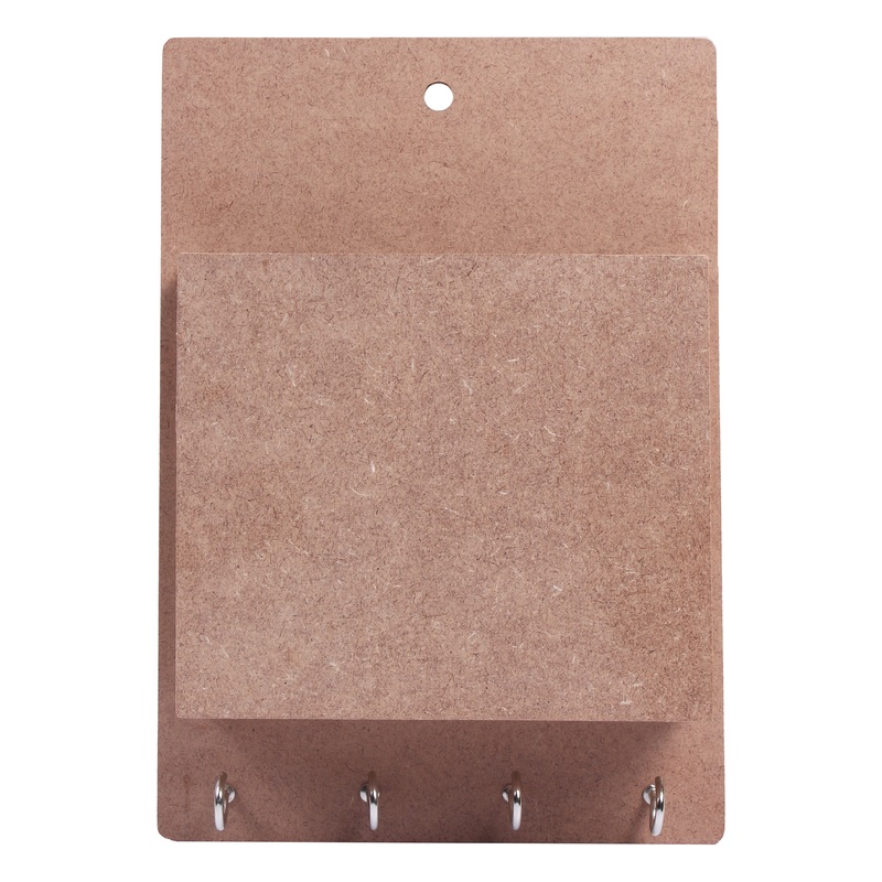 Mdf Multipurpose Key Holder With Storage Compartment 10 X 7.5Inch 1Pc Lb