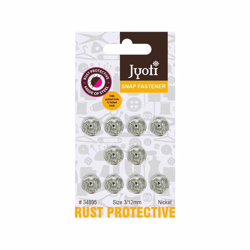 Snap Fastener Black 10pc