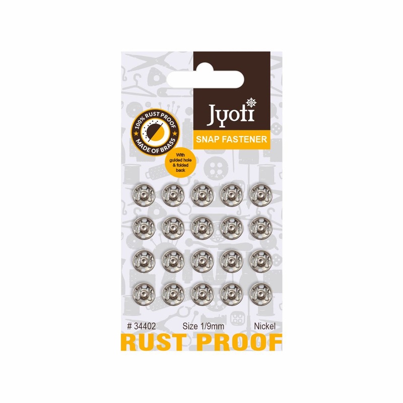 Snap Fastener Black 9mm Size-1 20pc