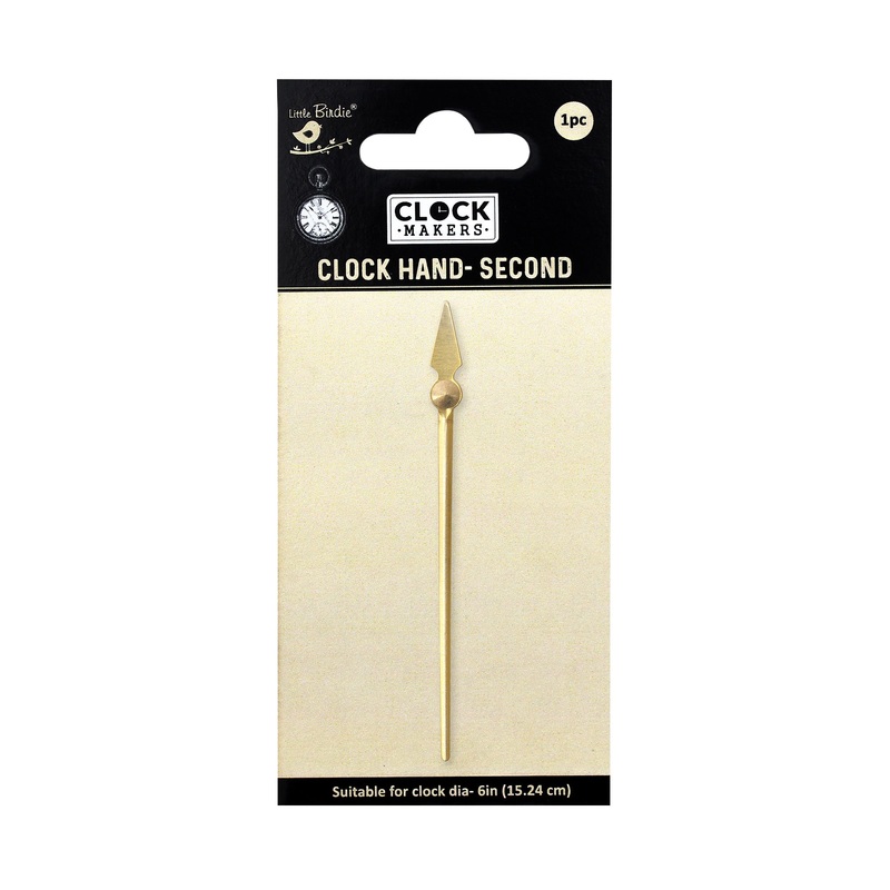 Clock Hand Second Dimond Gold 8Cm 1Pc Pbci Ib