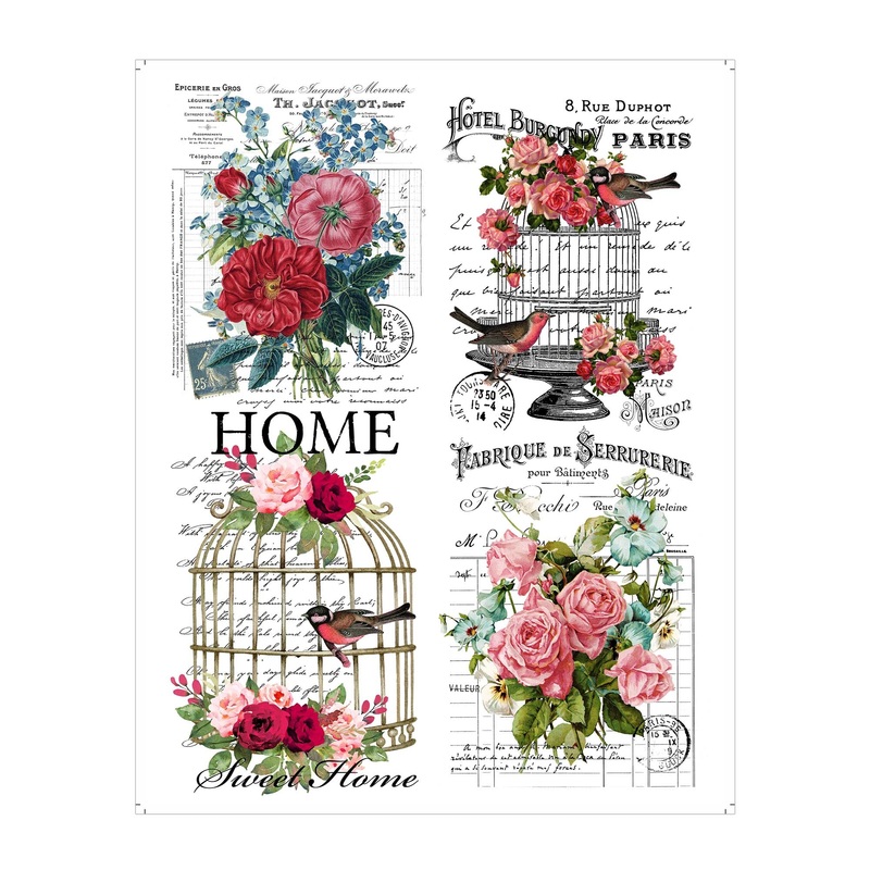 Deco Transfer Sheet Home Blooms 10Inch X 7.5Inch 1Pc Lb