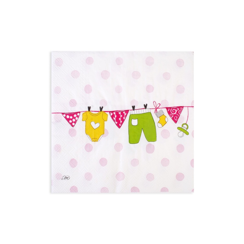 Decoupage Napkin Baby Day – Pink 13 X 13Inch 3Ply 1Pc Pb Ib