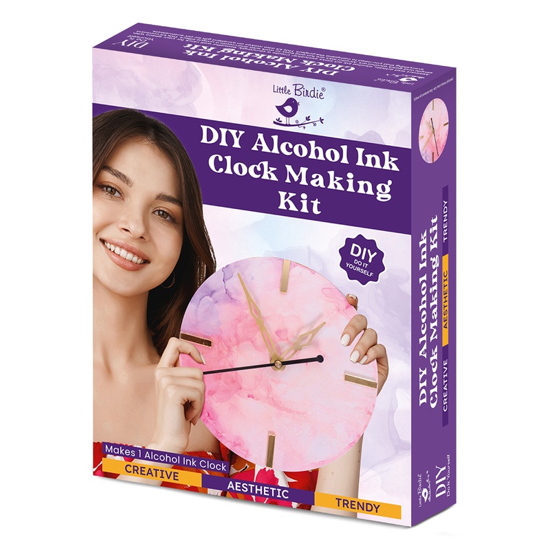 DIY Alcohol Ink Clock Making Kit 1Box