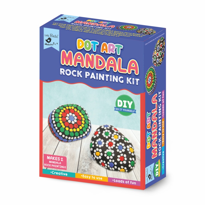 DIY Dot Art Mandala Rock Painting Kit