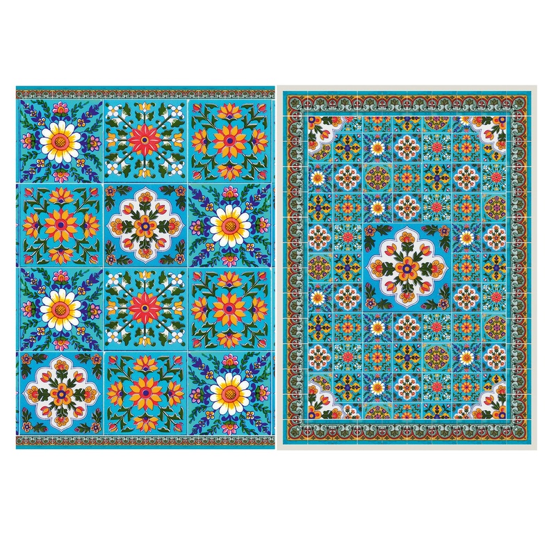 Filament Decoupage Paper A4 Floral Tile 2Sheet Lb
