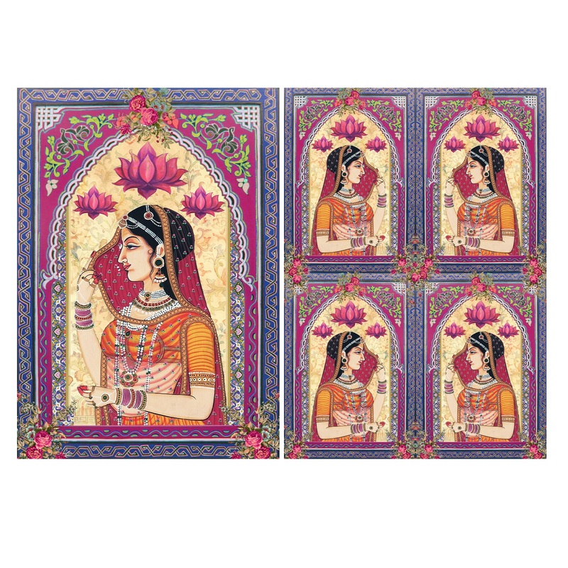 Filament Decoupage Paper A4 Lotus Princess 2Sheets