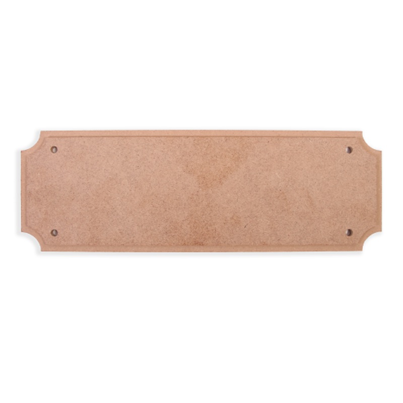 MDF Designer Blank – Ornate Plaque – W12 X H4Inch – 5.5Mm Thick 1Pc