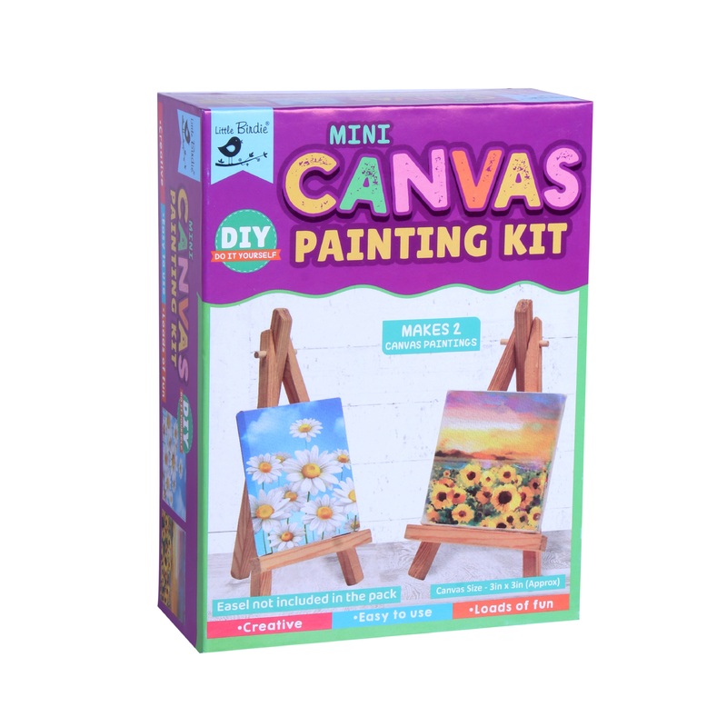 Diy Mini Canvas Painting Kit 1 Box