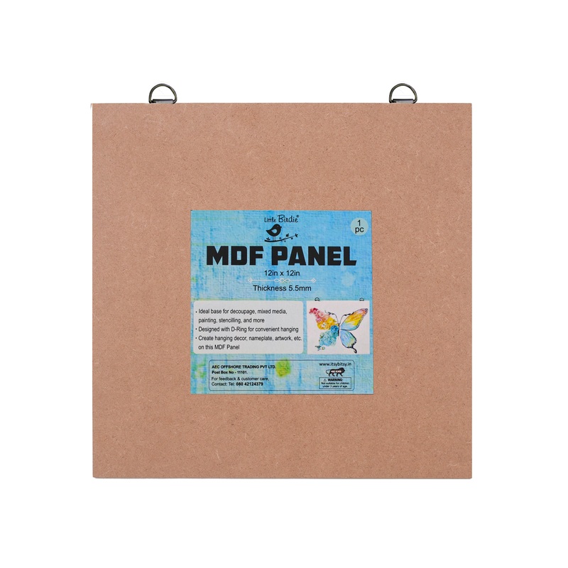 Mdf Hanging Panel With D Ring 12 X 12Inch 5.5Mm Thick 1Pc Sw Lb