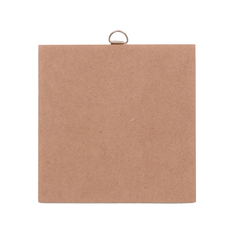 Mdf Hanging Panel With D Ring 6 X 6Inch 5.5Mm Thick 1Pc Sw Lb