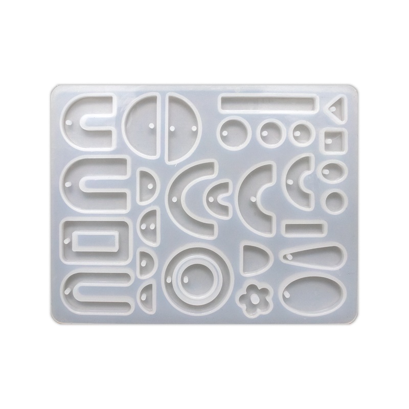 Silicone Mould Assorted Jewellery Pendant And Earrings L6 X W4.5 inch Approx 1pc