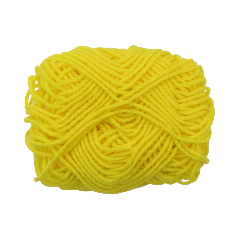 Wool Yarn Lemon Yellow 12G