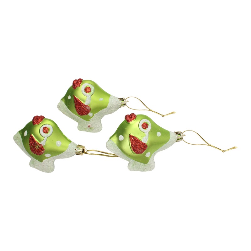 X-Mas Decorative Fish Hanging Green 3.5 X 2.75 1Box Acetate