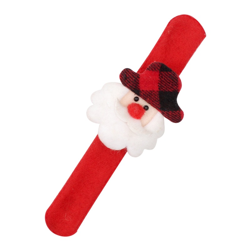 X-Mas Wrist Band W/Light Red 210mm x 27mm x 2mm ,Assorted 1pc