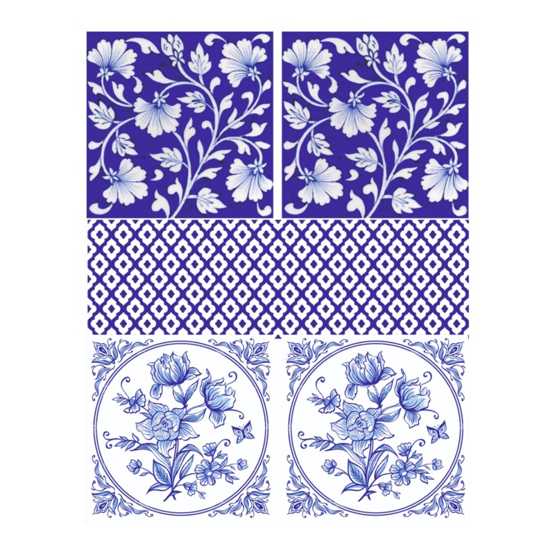 Deco Transfer Sheet Moroccan Blooms 10Inch X 7.5Inch 1Pc Lb