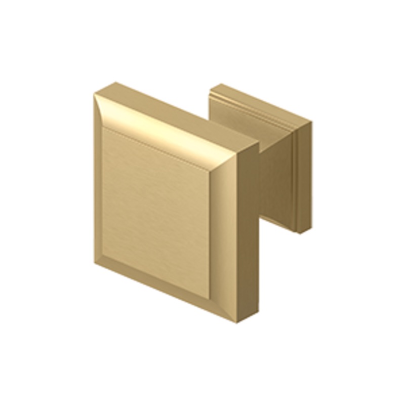 Decorative Sqaure Knob by Deltana