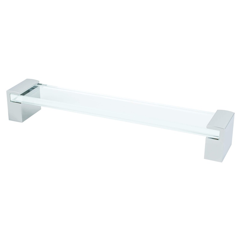Berenson Static Clear Glass Pull 192mm Center to Center