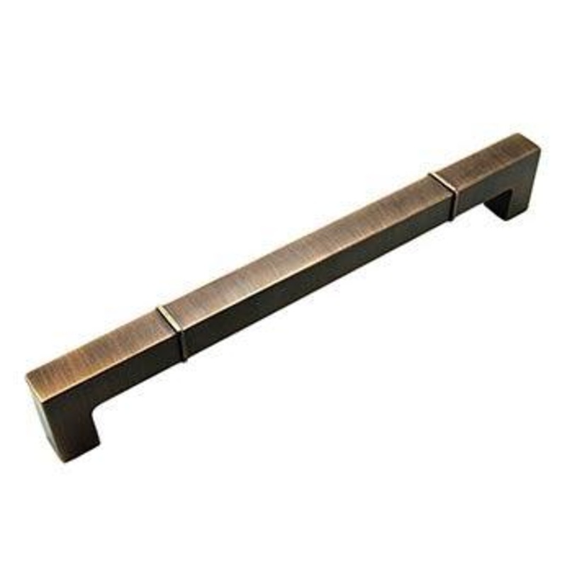 10 inch C/C Rectangular w / Lines at Edges Pull