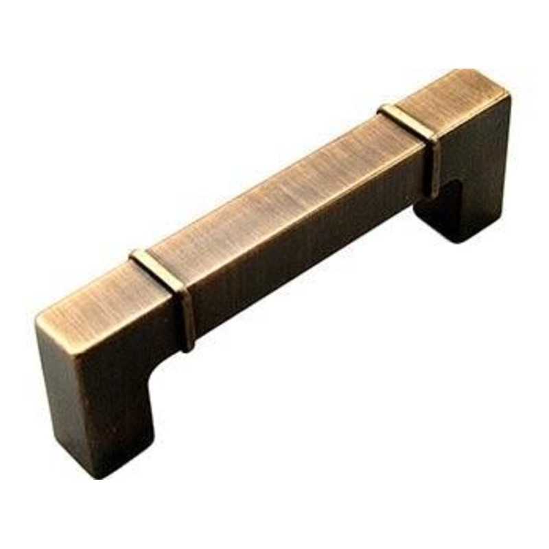 96mm C/C Rectangular w / Lines at Edges Pull