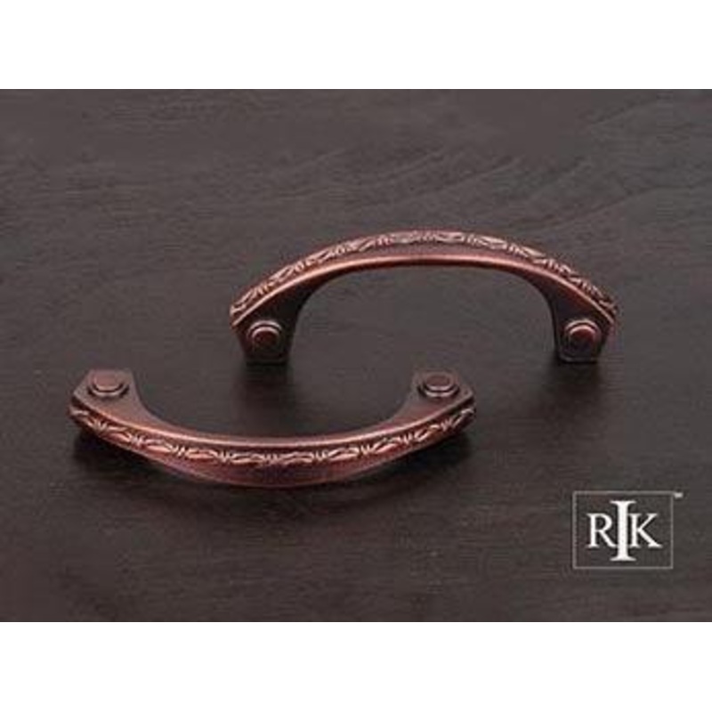 Deco-Leaf Bow Pull 3 – Distressed Copper