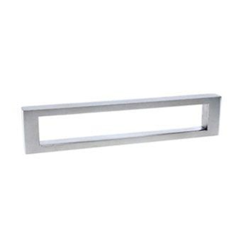 Open Center Rectangular Pull – 6 5/16 (160mm) Polished Stainless Steel