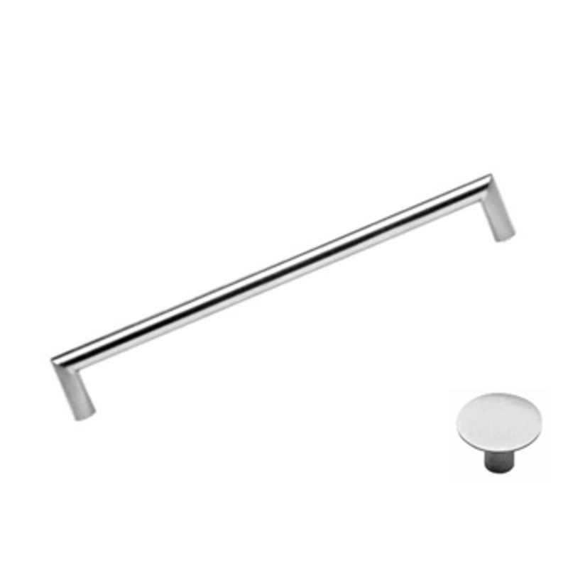 Tubular Pull With Corners – 6 5/16 (160mm) Satin Stainless Steel