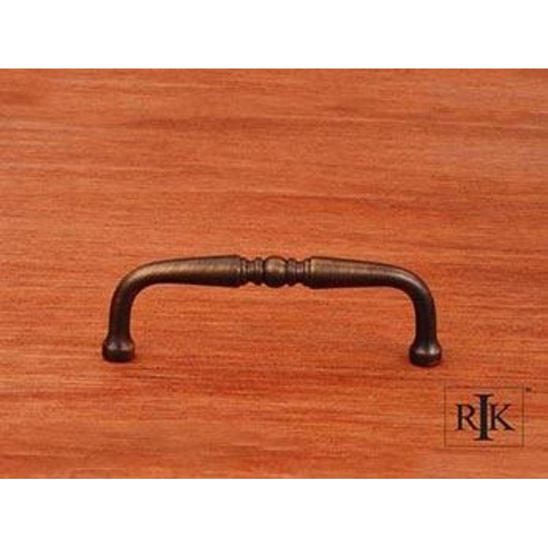 Decorative Curved Pull 3 1/2 – Antique English