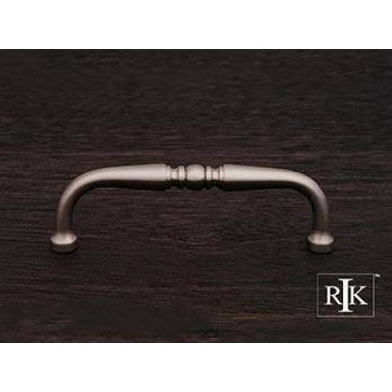 Decorative Curved Pull 3 1/2 – Pewter
