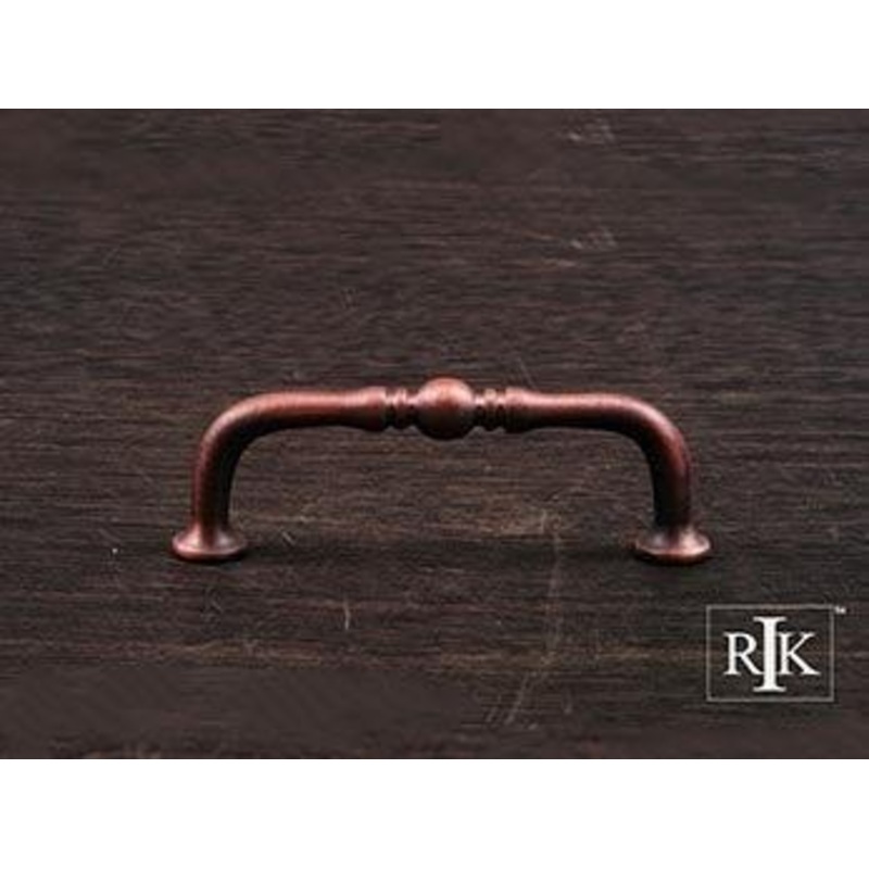 Decorative Curved Pull 3 – Distressed Copper
