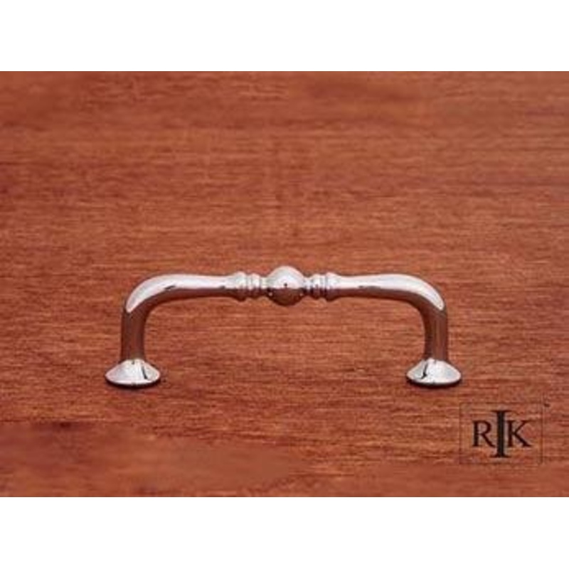 Decorative Elongated Colonial Pull 3 – Chrome
