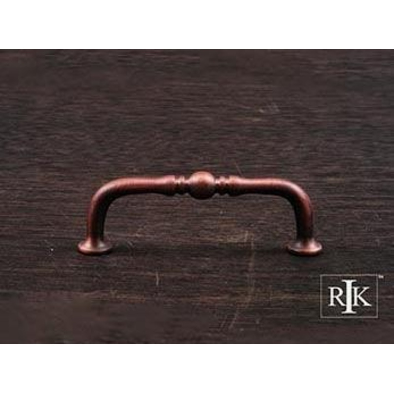 Decorative Elongated Colonial Pull 3 – Distressed Copper