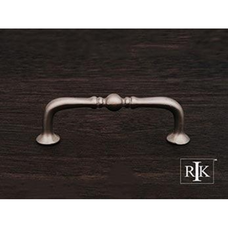 Decorative Elongated Colonial Pull 3 – Pewter
