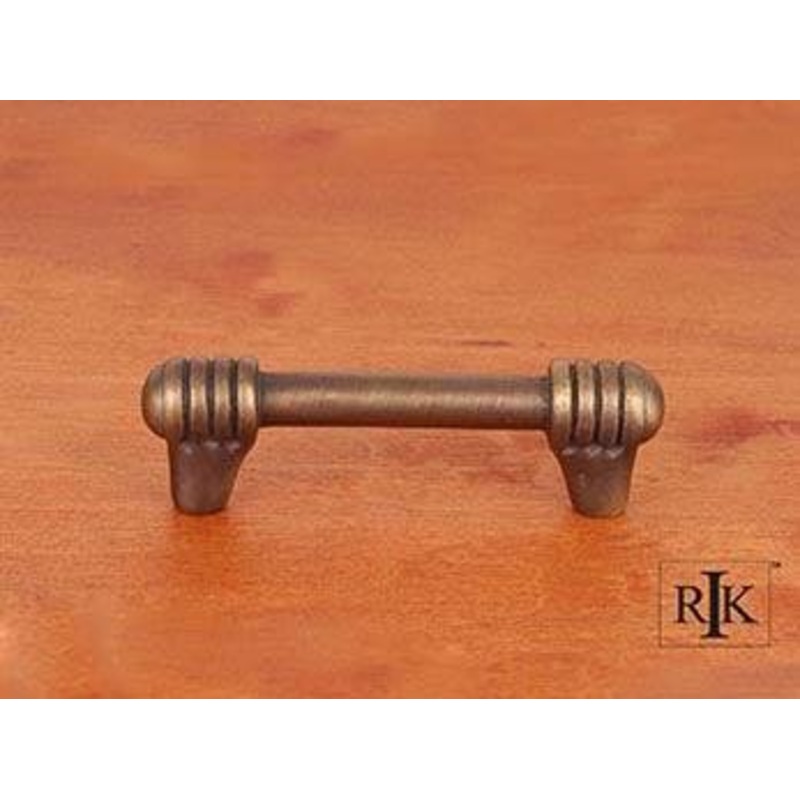 Distressed Rod with Swirl Ends Pull 3 – Antique English