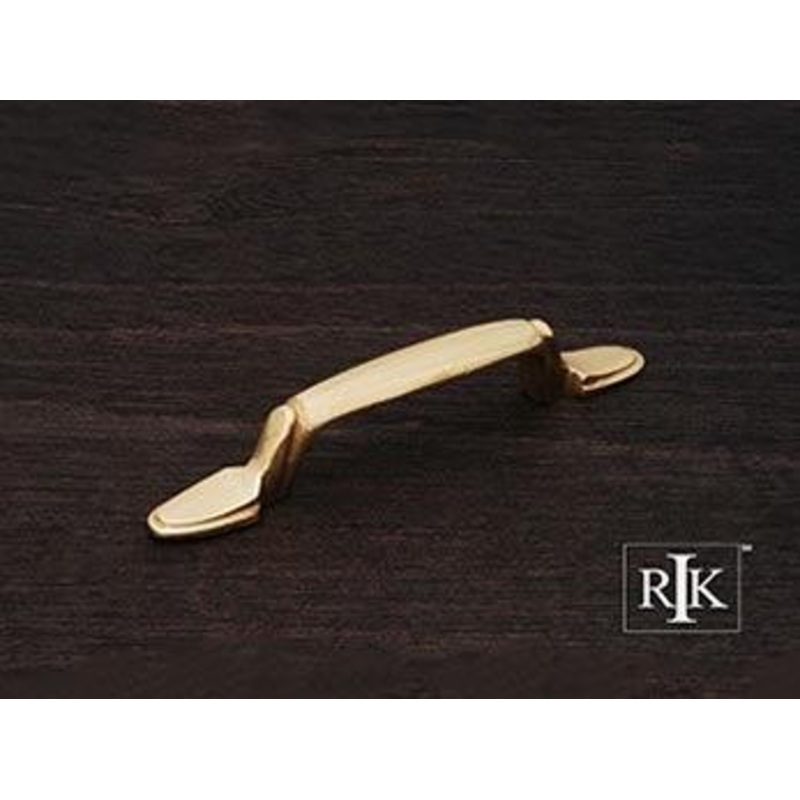 Lined Flat Foot Bow Pull 3 – Polished Brass