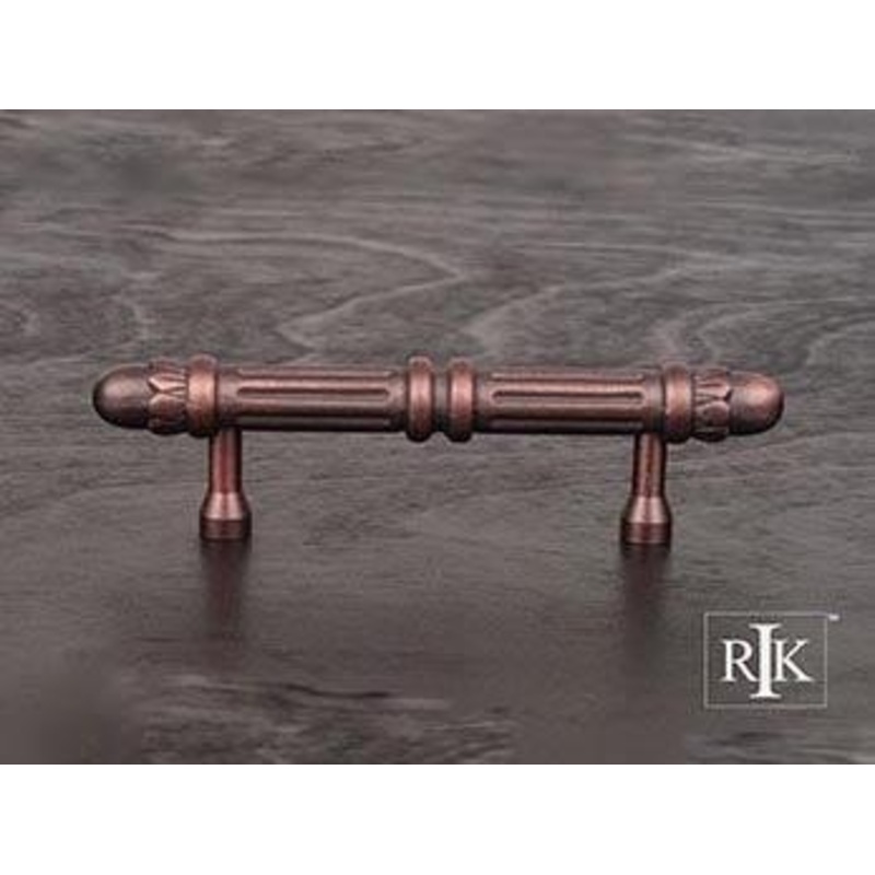 Lined Rod Pull with Petals @ End 3 – Distressed Copper