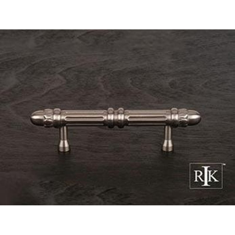 Lined Rod Pull with Petals @ End 3 – Pewter