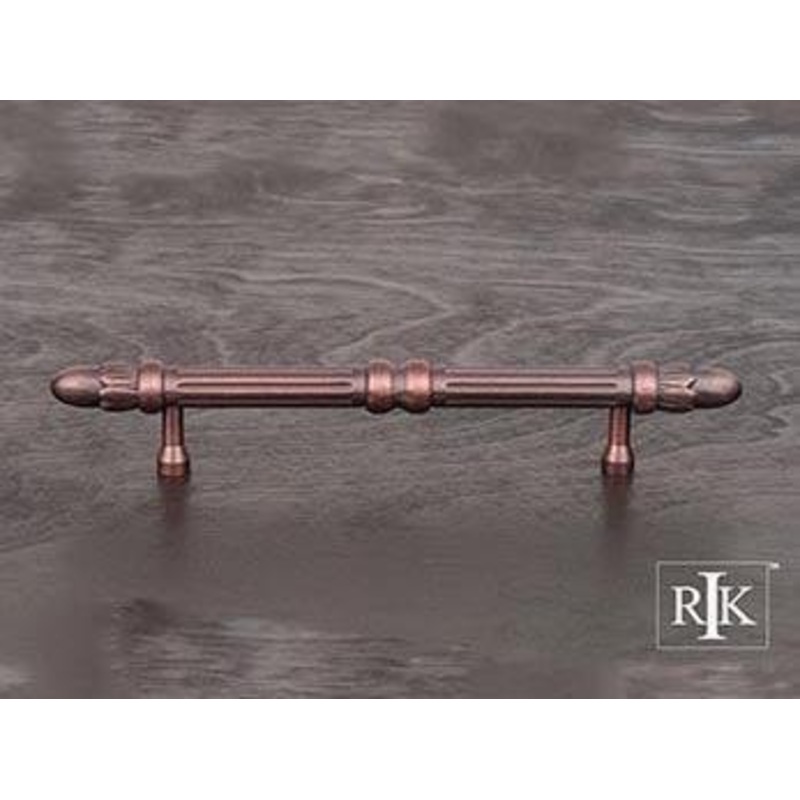 Lined Rod Pull with Petals @ End 5 – Distressed Copper