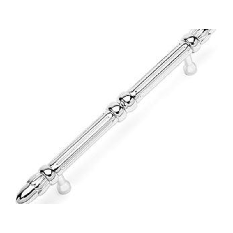 Lined Rod Pull with Petals @ End 5 – Polished Nickel