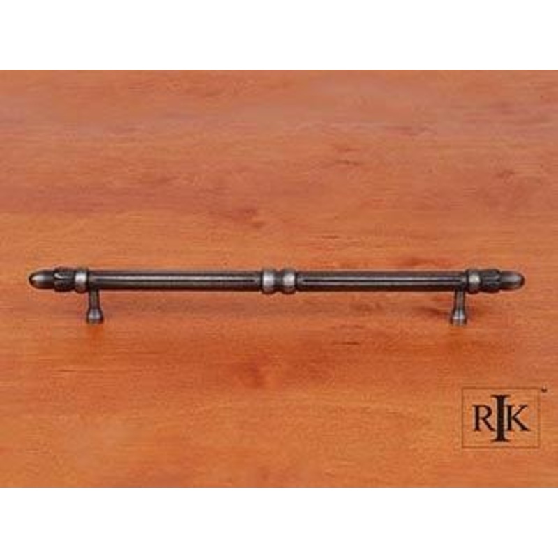 Lined Rod Pull with Petals @ End 8 – Distressed Nickel