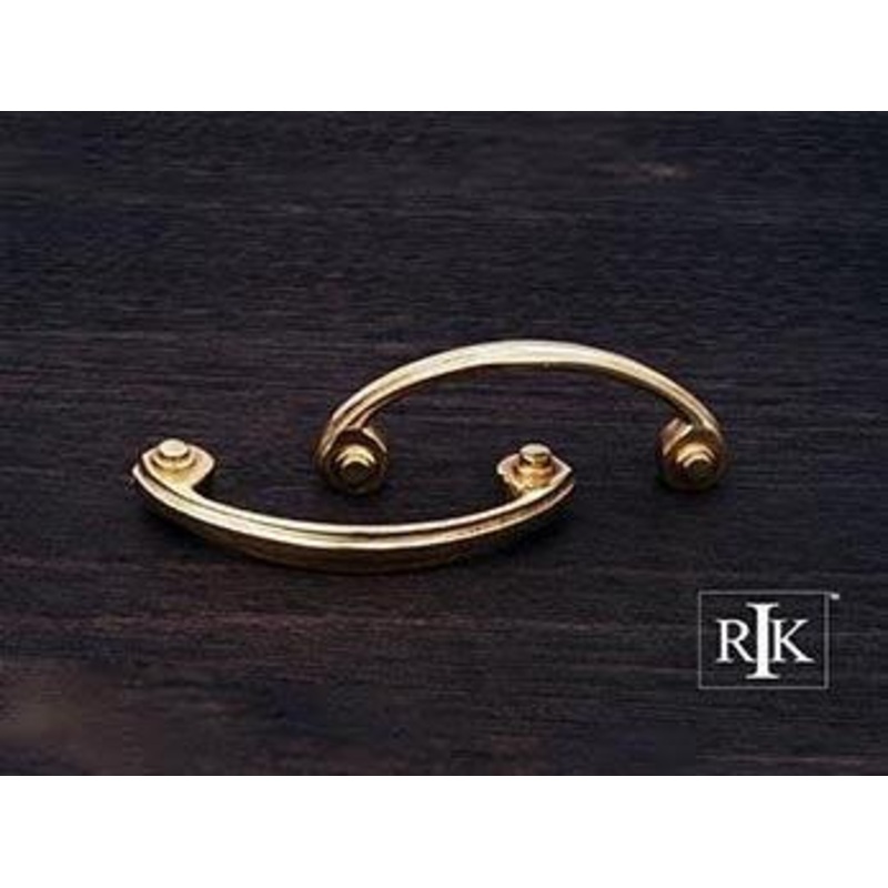 Plain Bow Pull 3 – Polished Brass