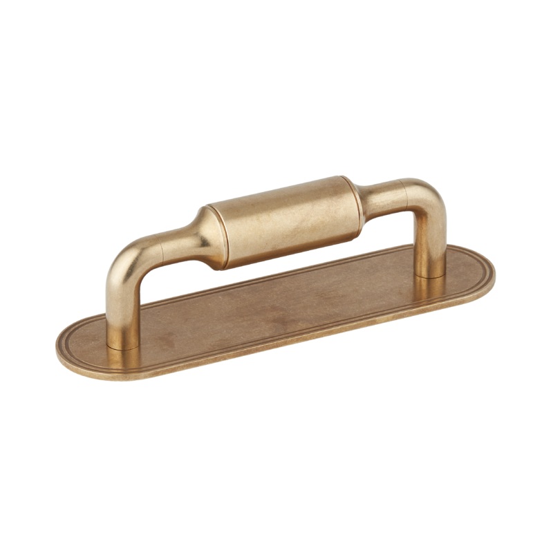 Armac Martin Barwick Plain Cabinet Pull Handle With Backplate