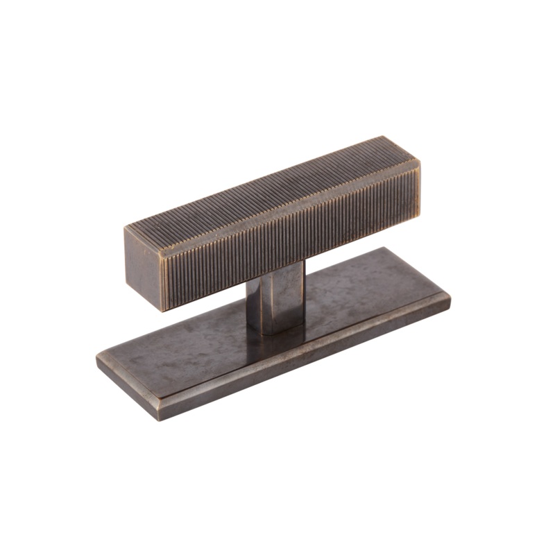 Armac Martin Digbeth Ridged T bar Handle & Backplate