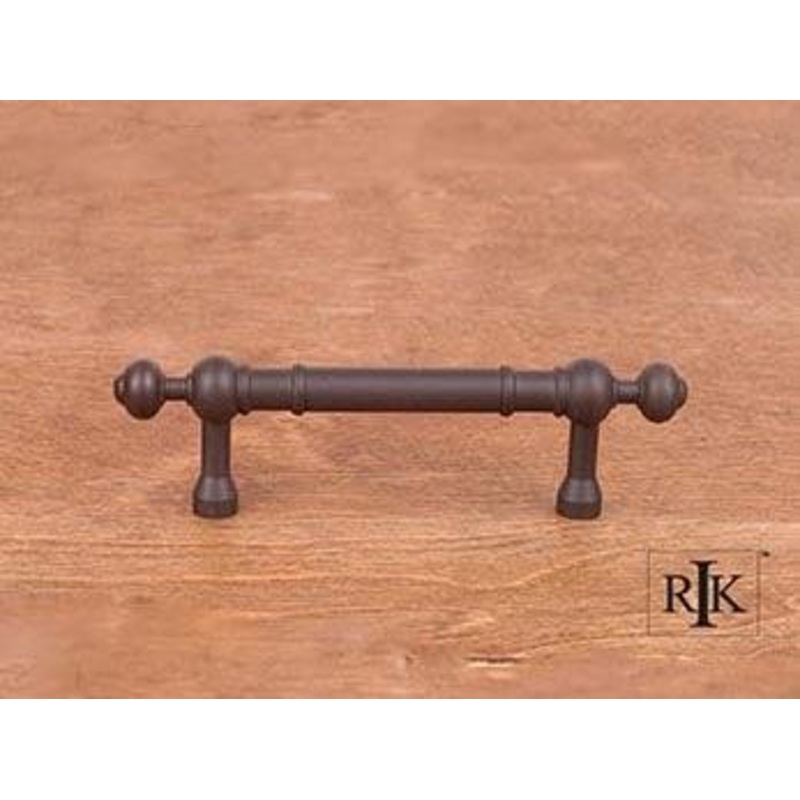 Plain Pull with Decorative Ends 3 – Oil Rubbed Bronze