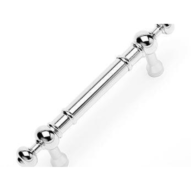 Plain Pull with Decorative Ends 3 – Polished Nickel