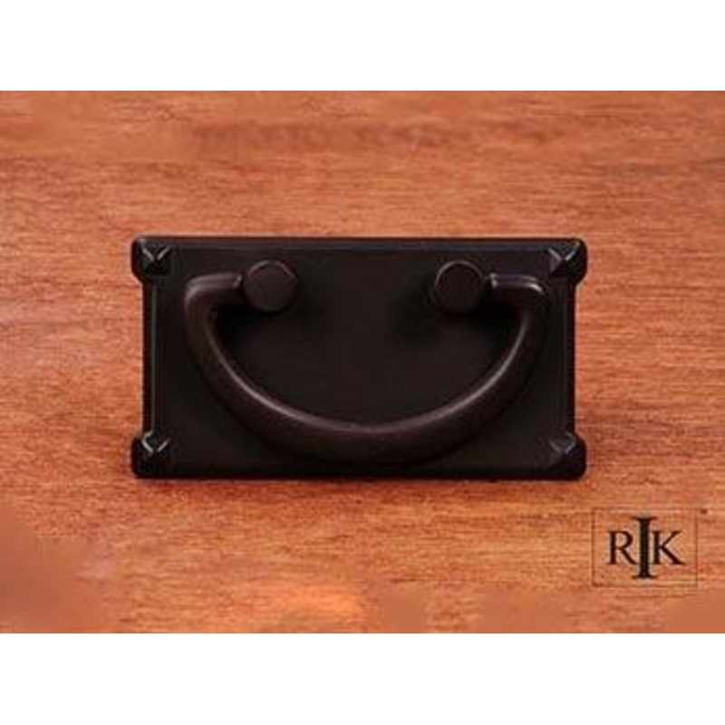 Rectangular Plated Bail Pull  3 3/4 (95mm) – Oil Rubbed Bronze