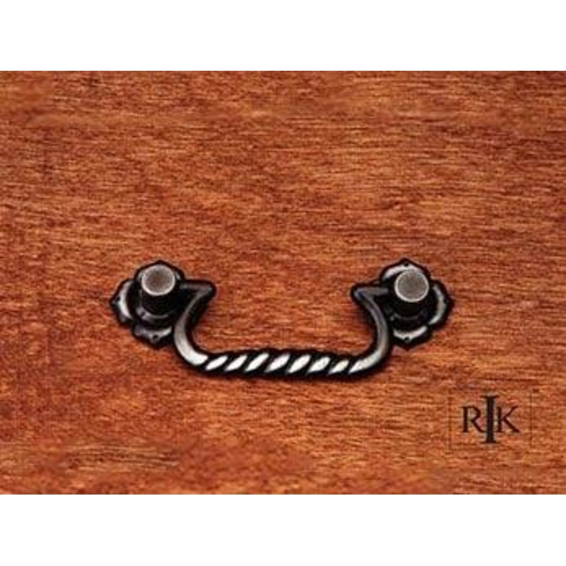 Rope Bail Pull with Clover Ends 3 – Distressed Nickel
