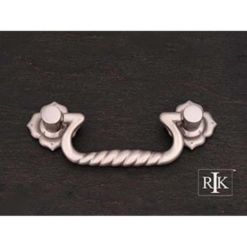 Rope Bail Pull with Clover Ends 3 – Pewter