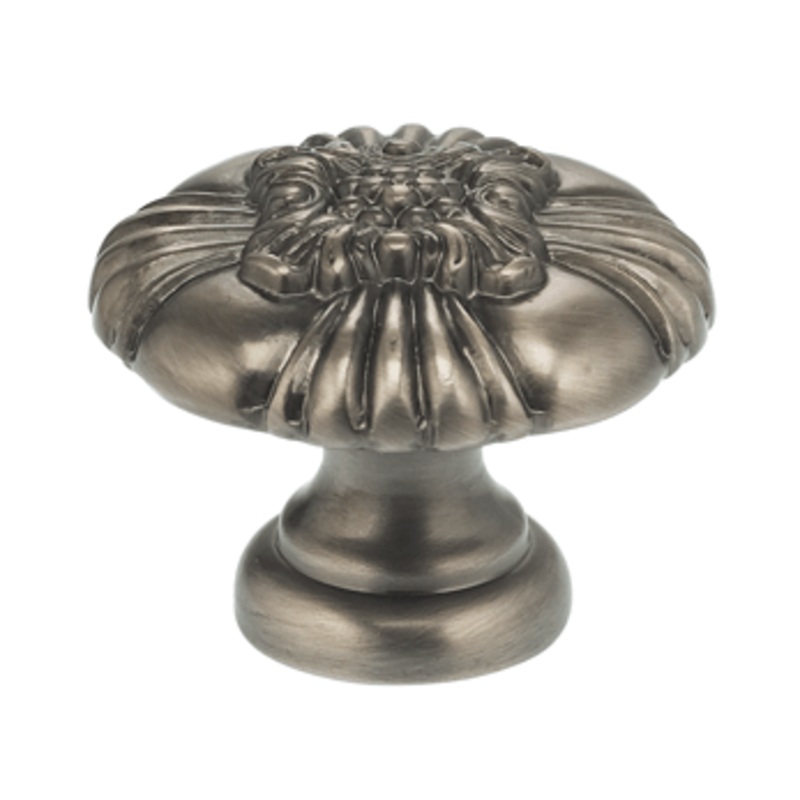 1-3/8 Diameter Omnia Floral Center Cabinet Knob