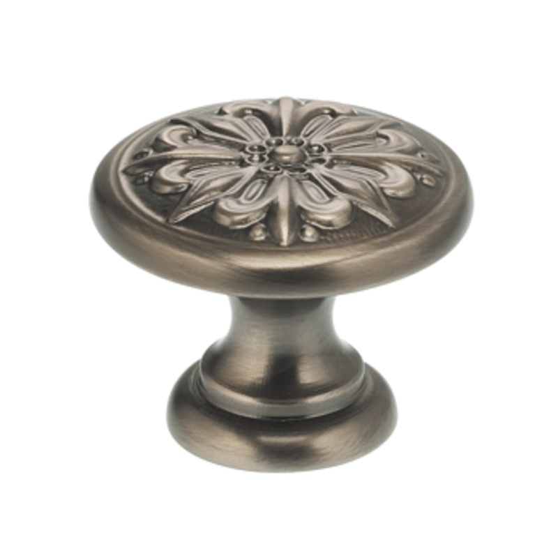 1-9/16 Diameter Graphic Flower Omnia Cabinet Knob
